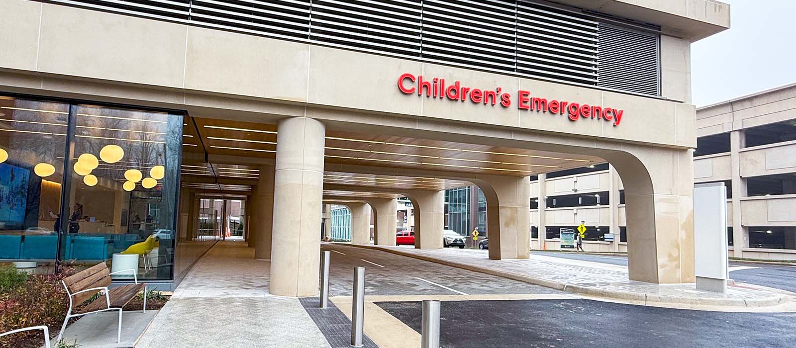 Exterior of Children's ER entrance