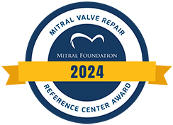 Mitral Valve Repair Reference Center Award for 2024