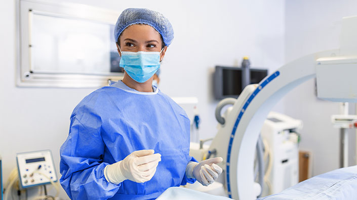 Female doctor at Inova hospital