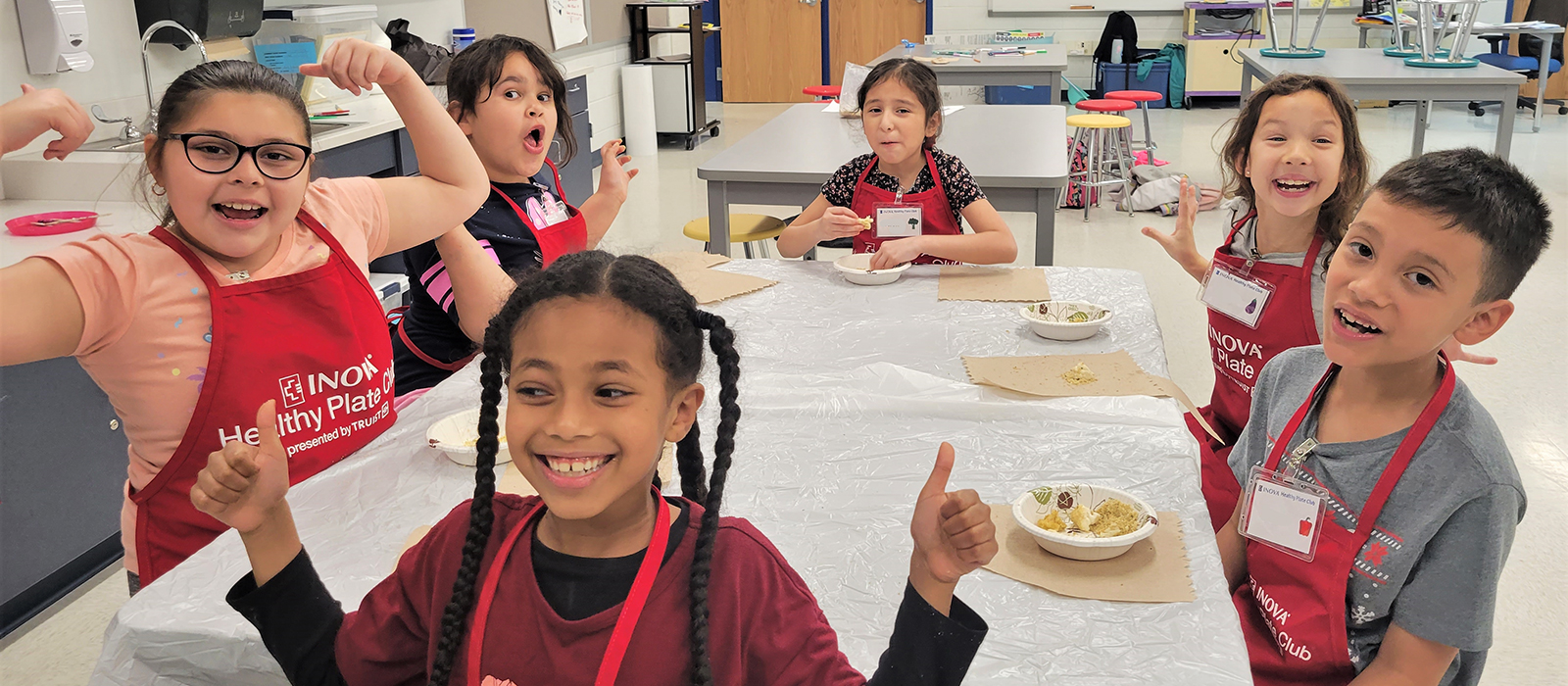 kids enjoying a nutritious meal