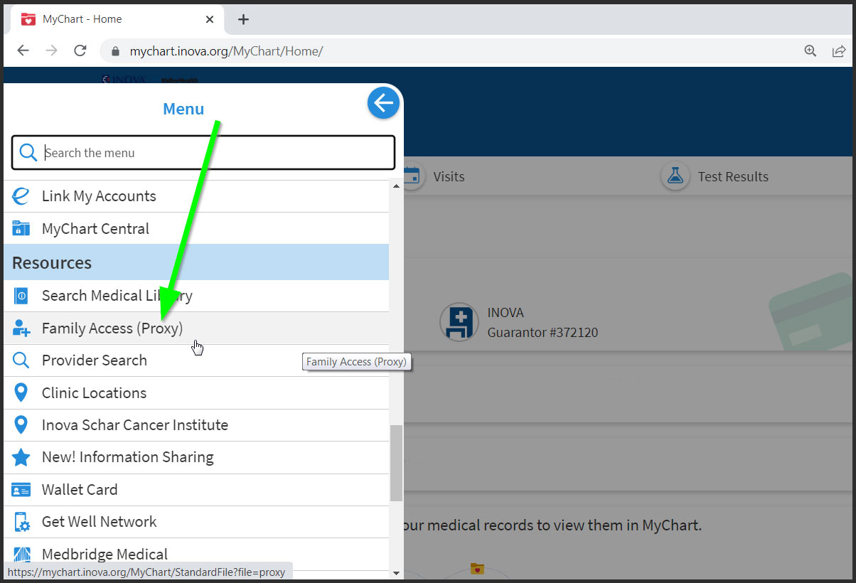 Inova Org Mychart